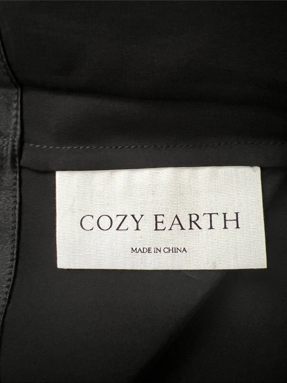 NWT Cozy Earth Serenity Silk Classic Pajama Top Black XS 100% Silk Luxury